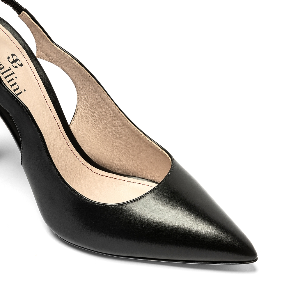 alcor_nero_4 Alcor, décolleté donna in pelle di vitello nero con tacco 10,5 cm - Cavallini