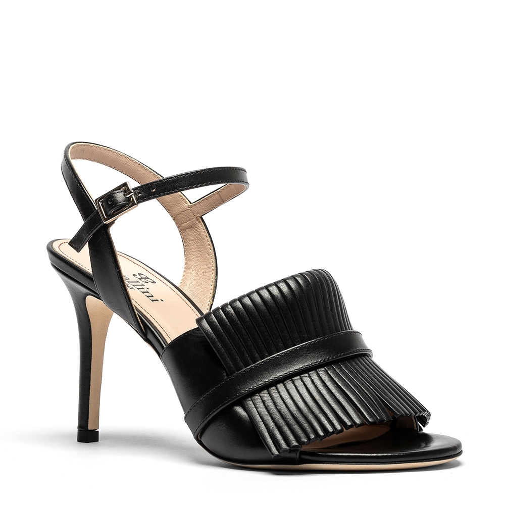 nekkar_nero_2 Nekkar, sandali donna in pelle di vitello nero con tacco 9 cm - Cavallini