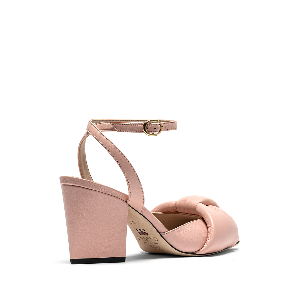Eosite_3 Eosite, slingback donna in pelle di nappa cipria con tacco 7,5 cm - Cavallini